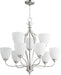 Quorum Home Quorum - 6127-9-65 - Nine Light Chandelier - Satin Nickel