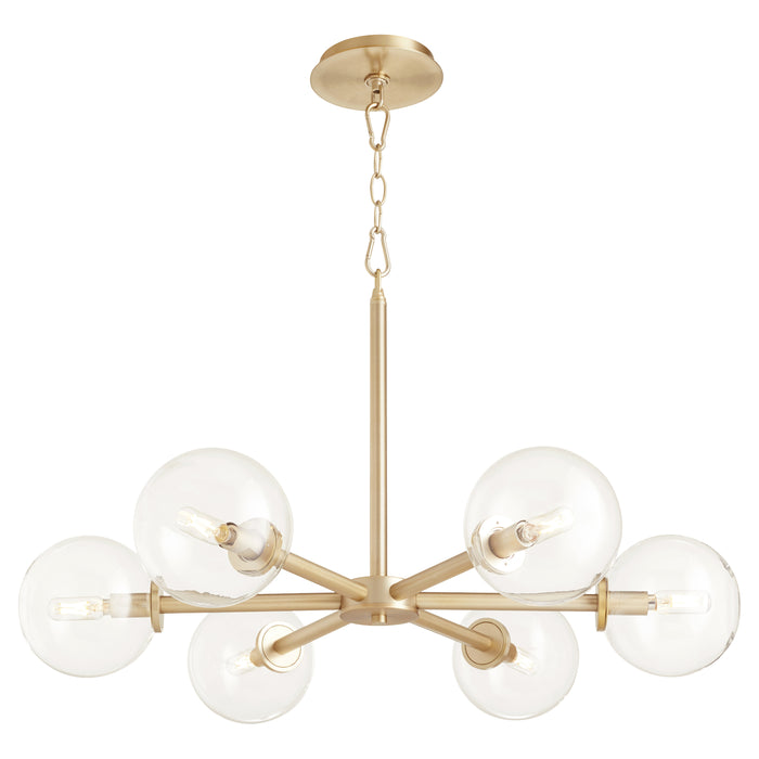 Quorum Home Quorum - 6132-6-80 - Six Light Chandelier - Aged Brass