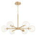 Quorum Home Quorum - 6132-6-80 - Six Light Chandelier - Aged Brass