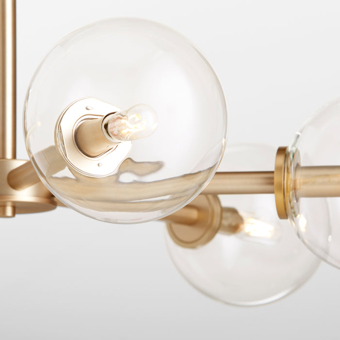 Quorum Home Quorum - 6132-6-80 - Six Light Chandelier - Aged Brass