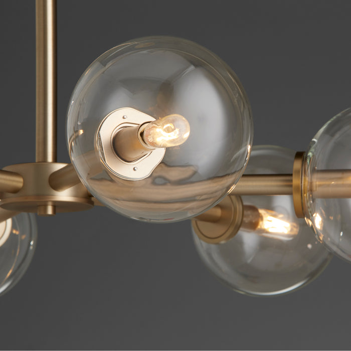 Quorum Home Quorum - 6132-6-80 - Six Light Chandelier - Aged Brass