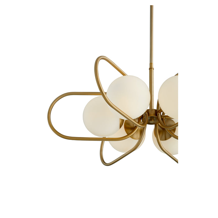 Quorum Home Quorum - 6137-6-80 - Six Light Chandelier - Aged Brass