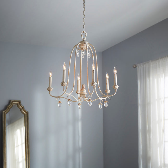 Quorum Home Quorum - 6144-6-70 - Six Light Chandelier - Persian White
