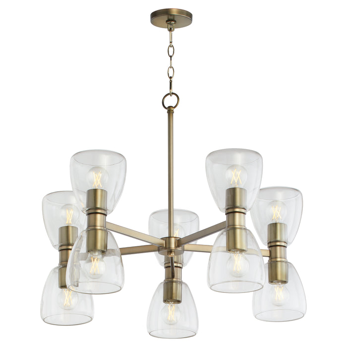 Quorum Home Quorum - 615-10-81 - Ten Light Chandelier - Dark Brass