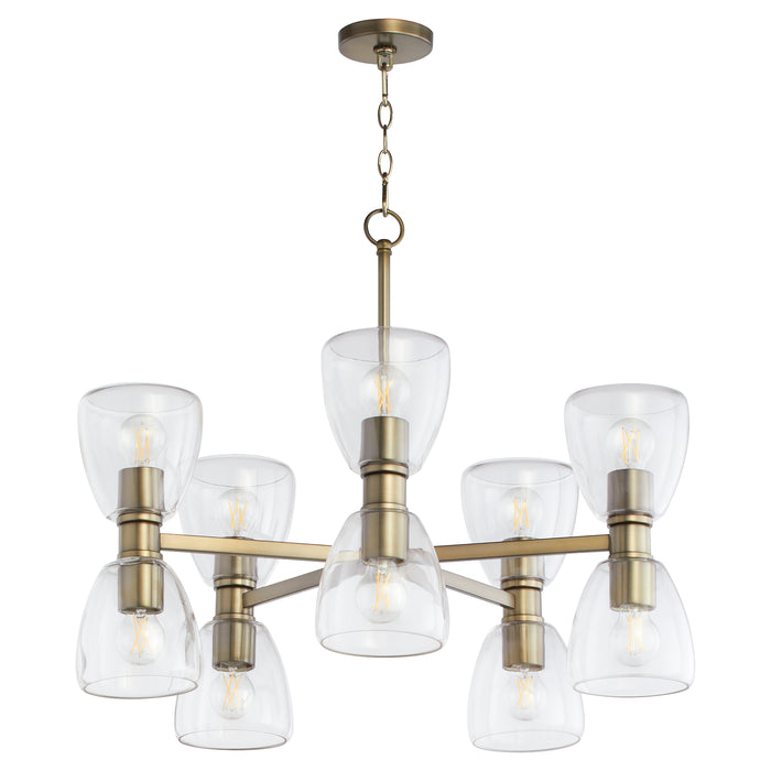 Quorum Home Quorum - 615-10-81 - Ten Light Chandelier - Dark Brass
