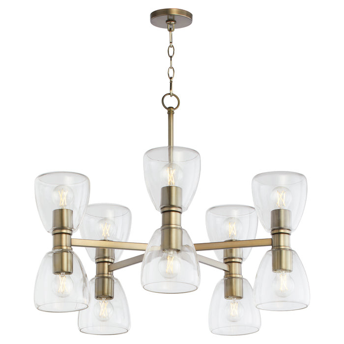 Quorum Home Quorum - 615-10-81 - Ten Light Chandelier - Dark Brass
