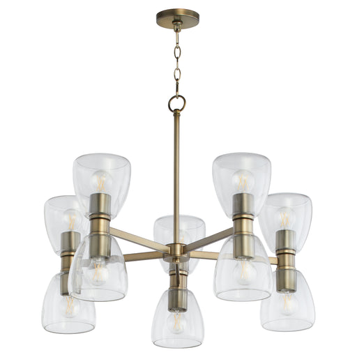 Quorum Home Quorum - 615-10-81 - Ten Light Chandelier - Dark Brass