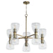 Quorum Home Quorum - 615-10-81 - Ten Light Chandelier - Dark Brass