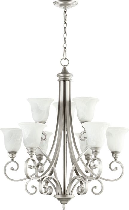 Quorum Home Quorum - 6154-9-64 - Nine Light Chandelier - Classic Nickel