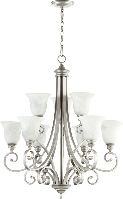 Quorum Home Quorum - 6154-9-64 - Nine Light Chandelier - Classic Nickel