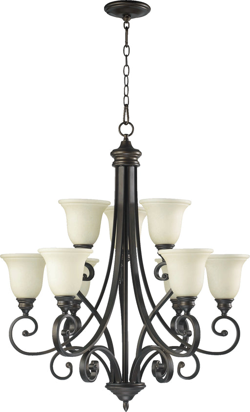 Quorum Home Quorum - 6154-9-86 - Nine Light Chandelier - Oiled Bronze
