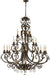 Quorum Home Quorum - 6157-21-44 - 21 Light Chandelier - Toasted Sienna With Mystic Silver