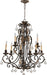 Quorum Home Quorum - 6157-9-44 - Nine Light Chandelier - Toasted Sienna With Mystic Silver