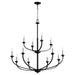 Quorum Home Quorum - 6160-12-69 - 12 Light Chandelier - Textured Black