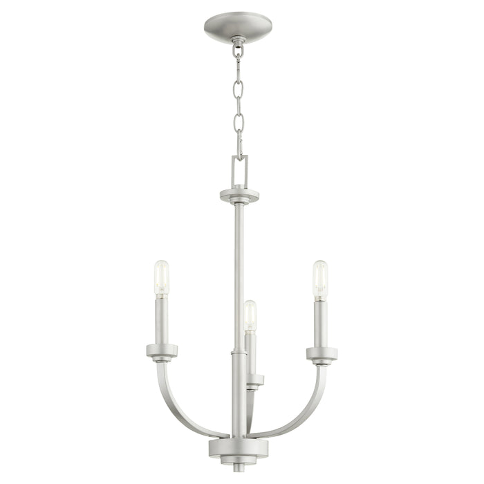 Quorum Home Quorum - 6160-3-64 - Three Light Chandelier - Classic Nickel