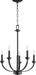 Quorum Home Quorum - 6160-5-69 - Five Light Chandelier - Textured Black