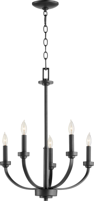 Quorum Home Quorum - 6160-5-69 - Five Light Chandelier - Textured Black