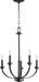 Quorum Home Quorum - 6160-5-69 - Five Light Chandelier - Textured Black