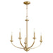 Quorum Home Quorum - 6160-5-80 - Five Light Chandelier - Aged Brass