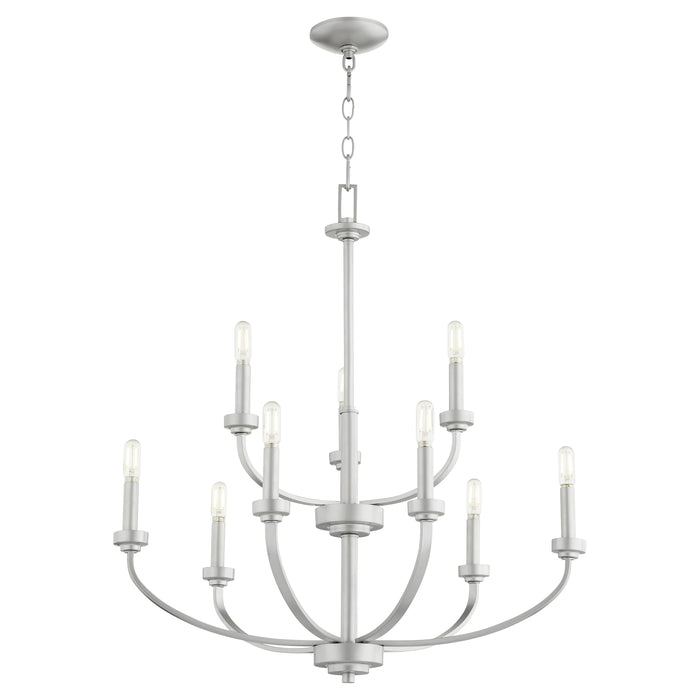 Quorum Home Quorum - 6160-9-64 - Nine Light Chandelier - Classic Nickel
