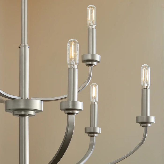 Quorum Home Quorum - 6160-9-64 - Nine Light Chandelier - Classic Nickel