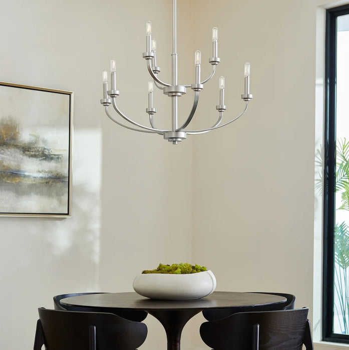 Quorum Home Quorum - 6160-9-64 - Nine Light Chandelier - Classic Nickel