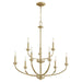 Quorum Home Quorum - 6160-9-80 - Nine Light Chandelier - Aged Brass