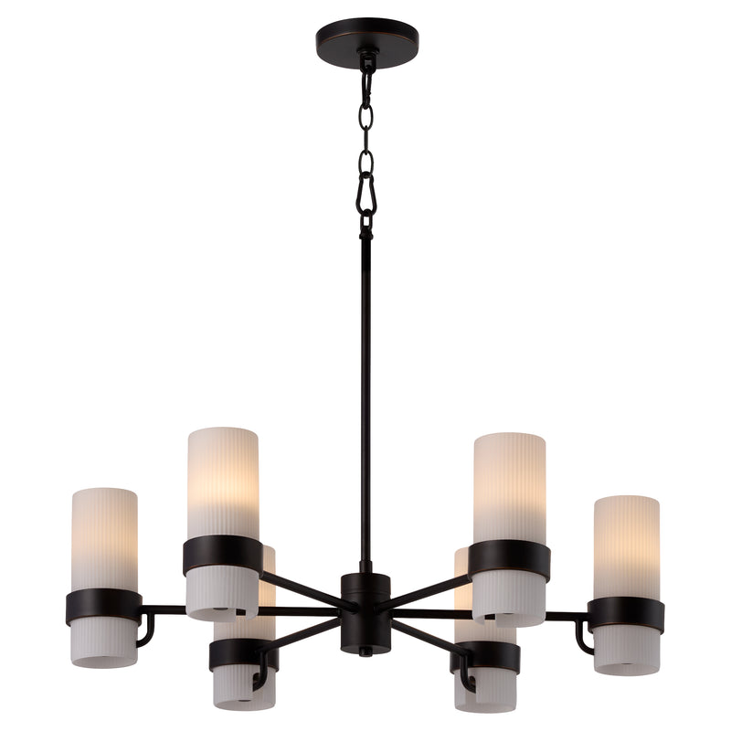Sojourn 6 Light Chandelier - Bronze