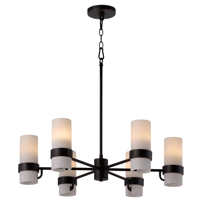 Sojourn 6 Light Chandelier - Bronze