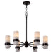 Sojourn 6 Light Chandelier - Bronze