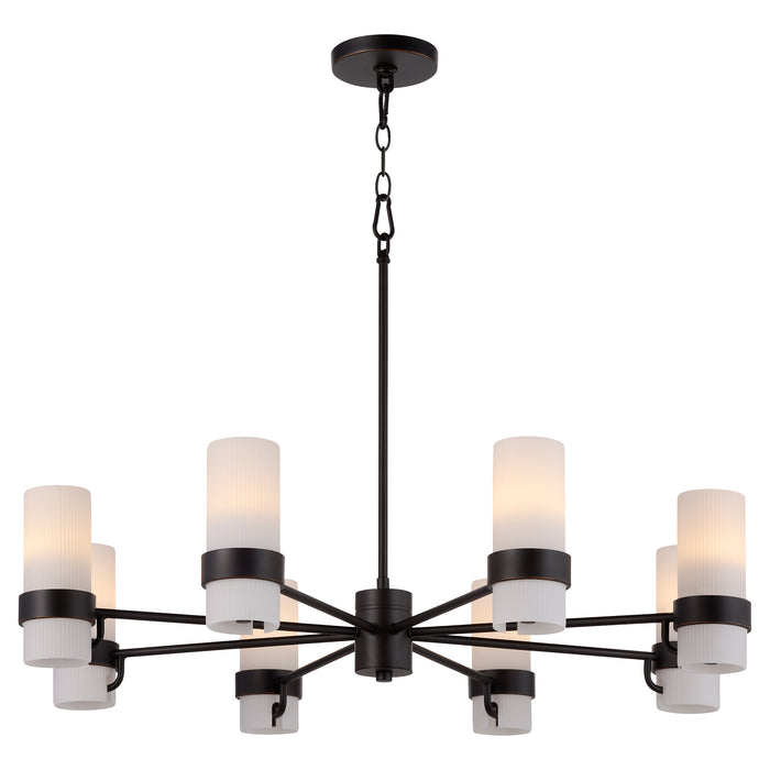 Sojourn 8 Light Chandelier - Bronze
