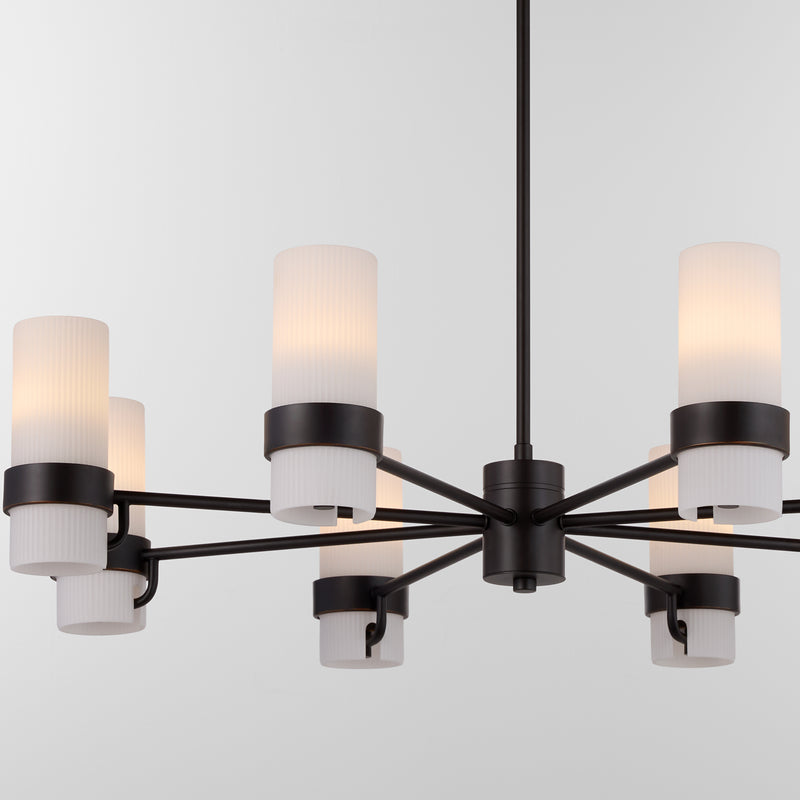 Sojourn 8 Light Chandelier - Bronze