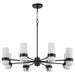 Sojourn 8 Light Chandelier - Bronze