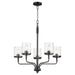 Quorum Home Quorum - 617-5-59 - Five Light Chandelier - Matte Black