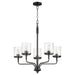 Quorum Home Quorum - 617-5-59 - Five Light Chandelier - Matte Black