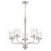 Quorum Home Quorum - 617-5-65 - Five Light Chandelier - Satin Nickel