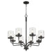 Quorum Home Quorum - 617-8-59 - Eight Light Chandelier - Matte Black