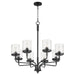 Quorum Home Quorum - 617-8-59 - Eight Light Chandelier - Matte Black