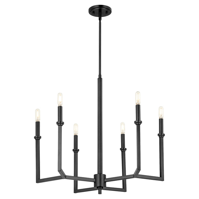 Quorum Home Quorum - 6174-6-59 - Six Light Chandelier - Matte Black