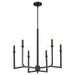 Quorum Home Quorum - 6174-6-59 - Six Light Chandelier - Matte Black