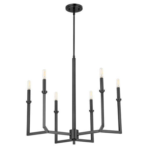 Quorum Home Quorum - 6174-6-59 - Six Light Chandelier - Matte Black