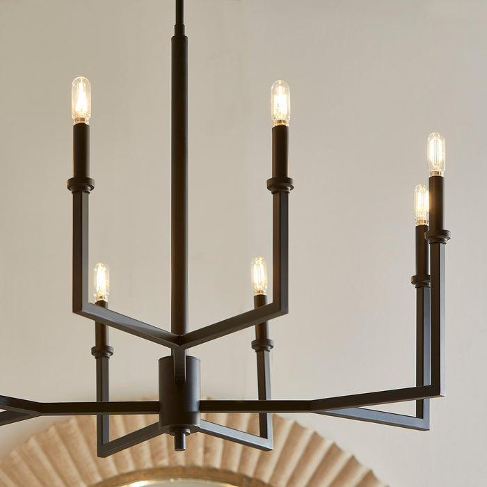 Quorum Home Quorum - 6174-8-59 - Eight Light Chandelier - Matte Black