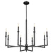 Quorum Home Quorum - 6174-8-59 - Eight Light Chandelier - Matte Black