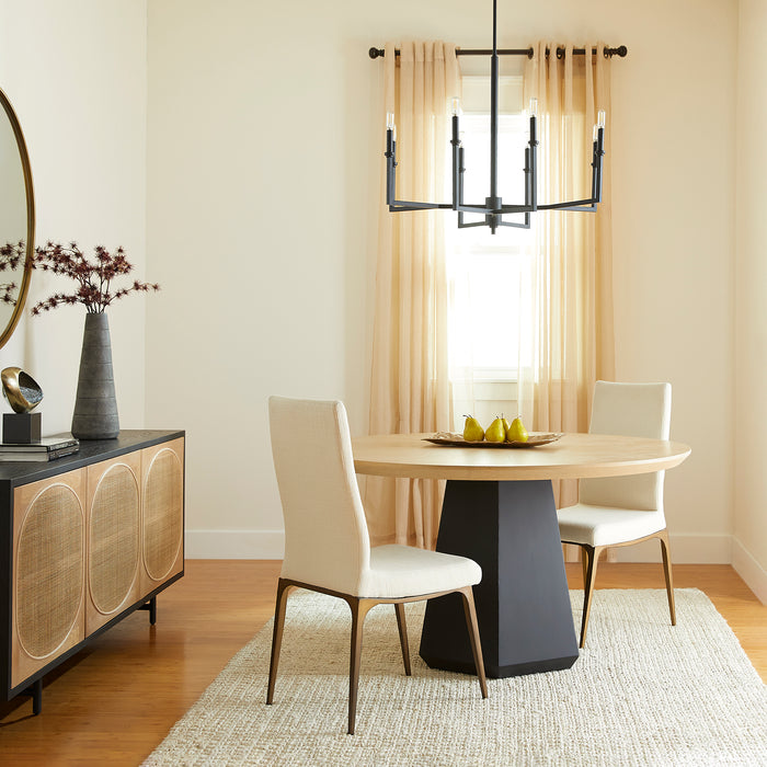 Quorum Home Quorum - 6174-8-59 - Eight Light Chandelier - Matte Black