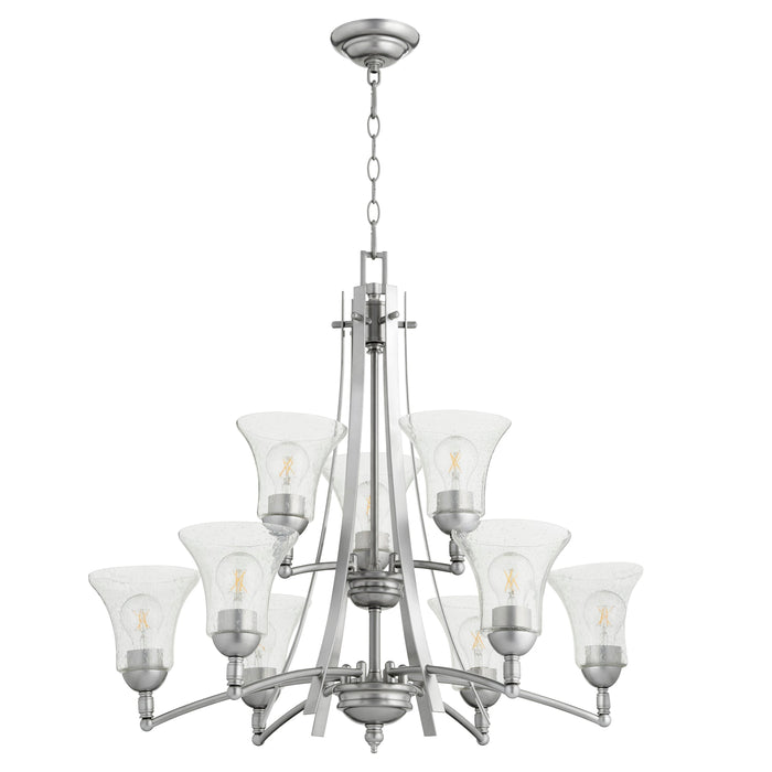 Aspen 9 Light Chandelier - Classic Nickel