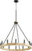 Quorum Home Quorum - 6189-12-69 - 12 Light Chandelier - Textured Black w/ Driftwood finish