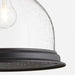Quorum Home Quorum - 6193-12-69 - One Light Pendant - Textured Black w/ Clear/Seeded