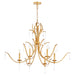 Quorum Home Quorum - 620-6-74 - Six Light Chandelier - Gold Leaf