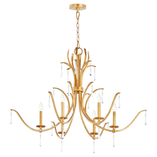 Quorum Home Quorum - 620-6-74 - Six Light Chandelier - Gold Leaf