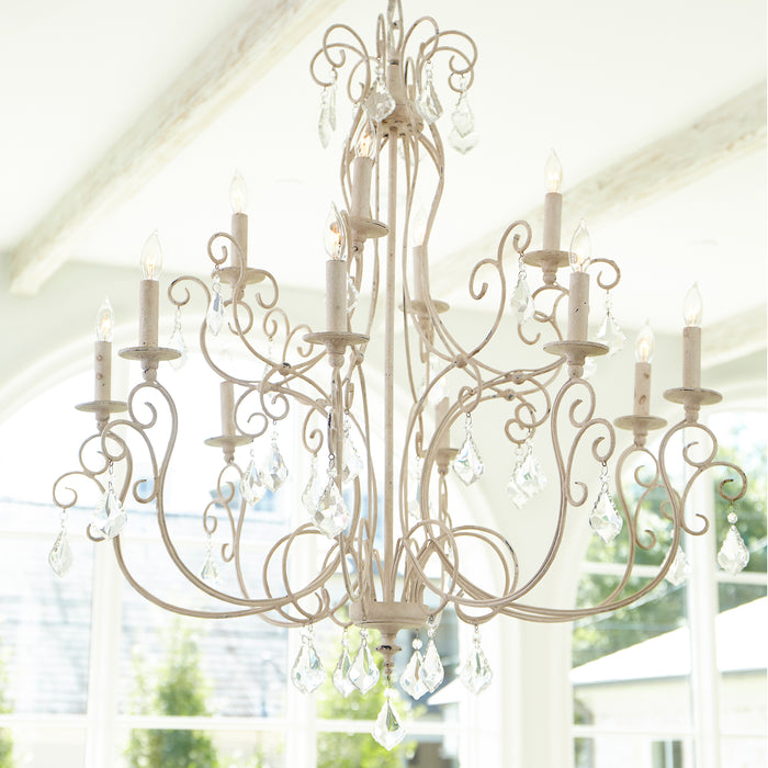 Quorum Home Quorum - 6205-12-70 - 12 Light Chandelier - Persian White